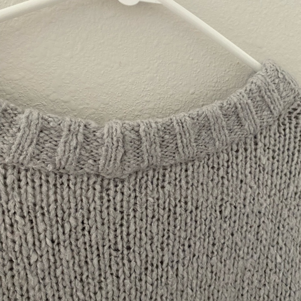 Aerie Oversized Gray Sweater - Picture 9 of 9